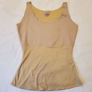 Spanx Hide and Sleek Scoop Neck Shapewear Tank‎ Size Large Nude